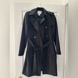 Black trench coat - XS